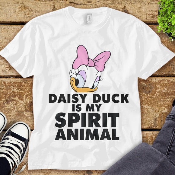 Disney Daisy Duck Is My Spirit Animal Unisex Adult T-shirt Kid Shirt - Picture 1 of 2